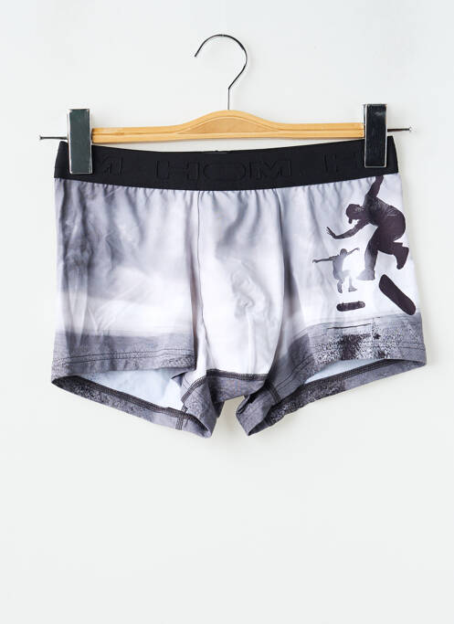 Boxer imprimé fantaisie gris HOM homme