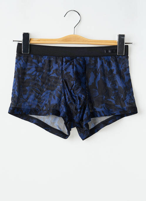 Boxer effet matière satinée bleu HOM homme