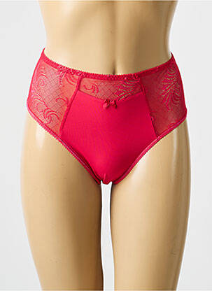 Culotte tissage satiné rouge EMPREINTE femme
