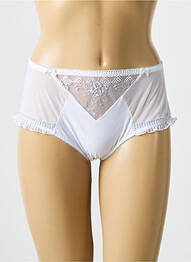 Shorty tissage satiné blanc EMPREINTE femme