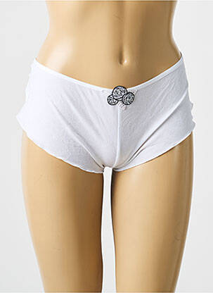 Shorty effet matière satinée blanc EMPREINTE femme