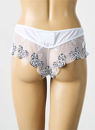 Shorty effet matière satinée blanc EMPREINTE femme