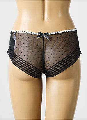 Culotte tissage satiné noir MARIE JO femme