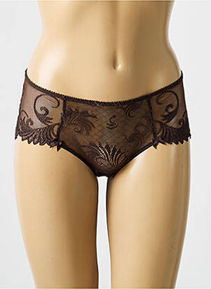 Shorty stretch marron EMPREINTE femme