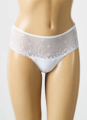 Culotte effet matière satinée blanc SIMONE PERELE femme