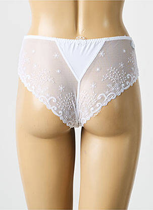 Culotte effet matière satinée blanc SIMONE PERELE femme