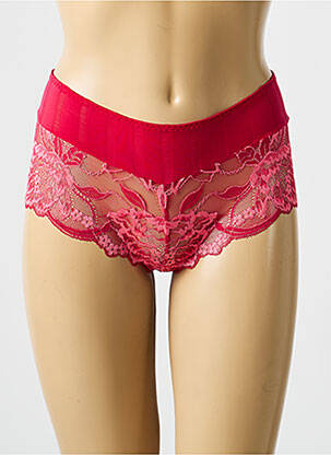Shorty effet matière satinée rouge SIMONE PERELE femme