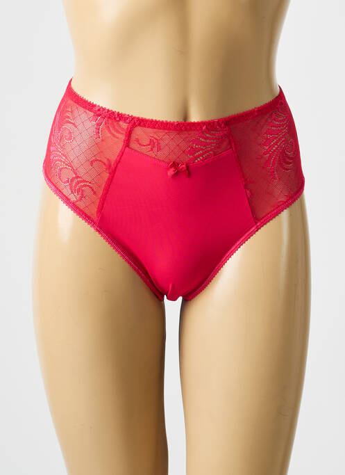 Culotte tissage satiné rouge EMPREINTE femme