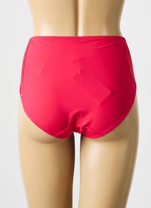 Culotte tissage satiné rouge EMPREINTE femme