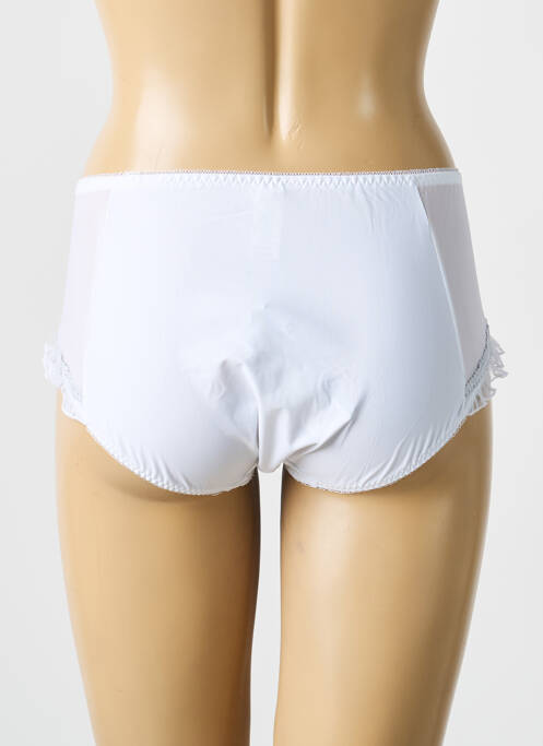 Shorty tissage satiné blanc EMPREINTE femme