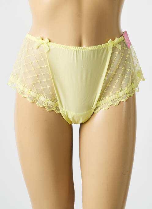 Shorty tissage satiné jaune PRIMADONNA femme