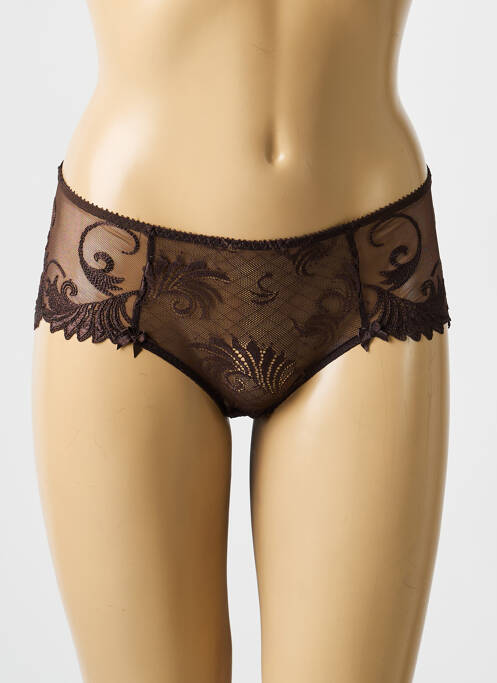 Shorty stretch marron EMPREINTE femme