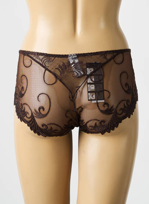 Shorty stretch marron EMPREINTE femme