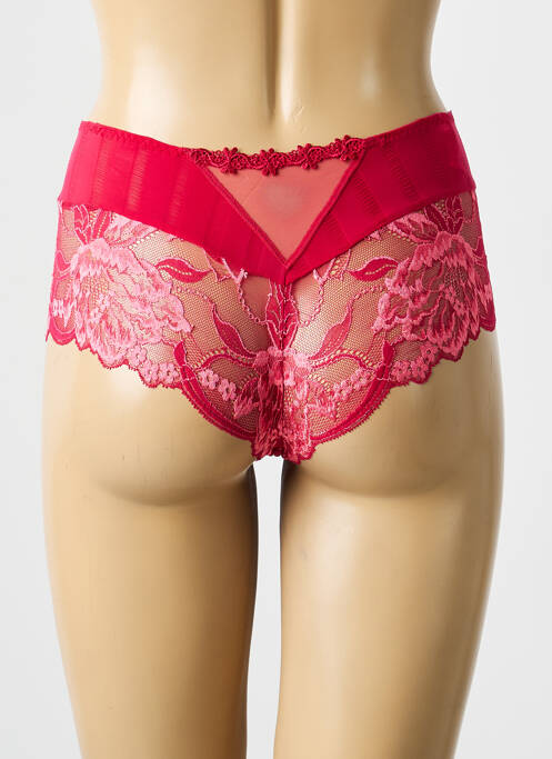 Shorty effet matière satinée rouge SIMONE PERELE femme