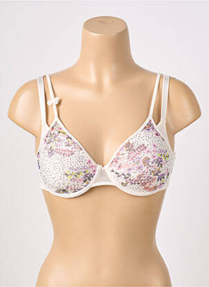 Soutien-gorge effet matière satinée haut soutien-gorge moulé beige PASSIONATA femme