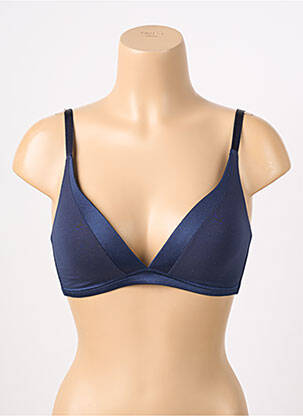 Soutien-gorge sans armature haut soutien-gorge moulé bleu CALIDA femme