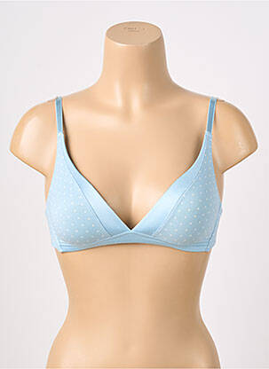 Soutien-gorge effet matière satinée haut soutien-gorge moulé bleu CALIDA femme