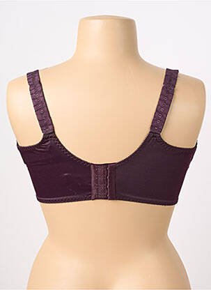 Soutien-gorge effet matière satinée haut soutien-gorge emboitant violet EMPREINTE femme