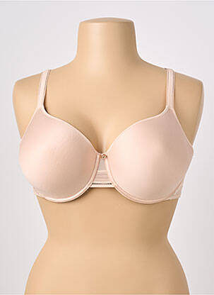 Soutien-gorge effet matière satinée haut soutien-gorge moulé chair CHANTELLE femme