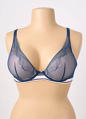 Soutien-gorge légère et transparente haut soutien-gorge moulé bleu PASSIONATA femme