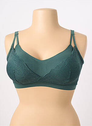 Soutien-gorge effet matière satinée brassieres vert CHANTELLE femme
