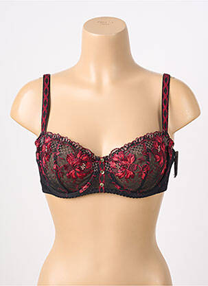 Soutien-gorge effet matière satinée haut soutien-gorge balconnet noir AUBADE femme