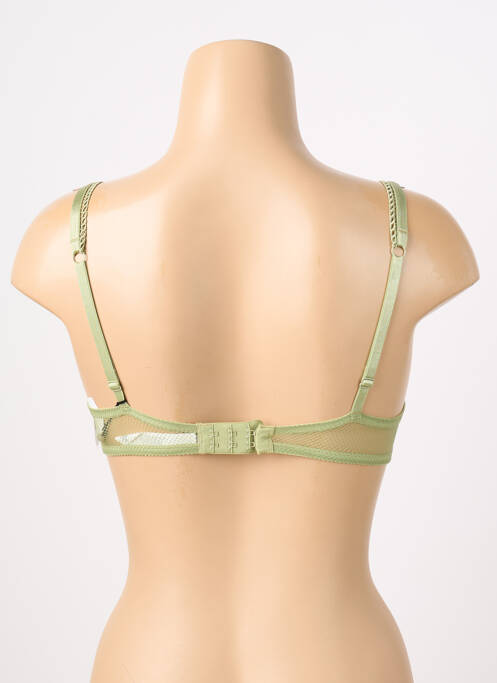 Soutien-gorge effet matière satinée haut soutien-gorge push-up vert AUBADE femme