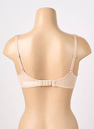 Soutien-gorge tissage dentelle haut soutien-gorge avec mousse de rembourrage amovible beige CHANTELLE femme