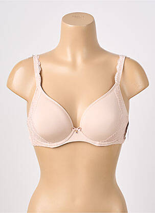 Soutien-gorge effet matière satinée haut soutien-gorge moulé beige AUBADE femme