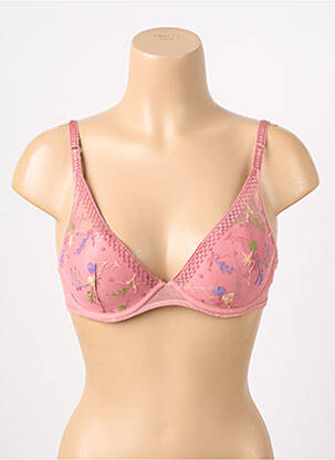 Soutien-gorge effet matière satinée haut soutien-gorge moulé rose PASSIONATA femme