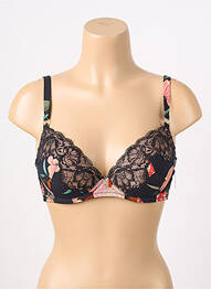 Soutien-gorge effet matière satinée haut soutien-gorge push-up noir AUBADE femme