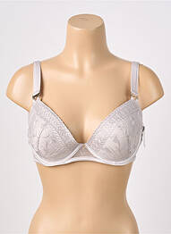 Soutien-gorge effet matière satinée haut soutien-gorge moulé gris AUBADE femme