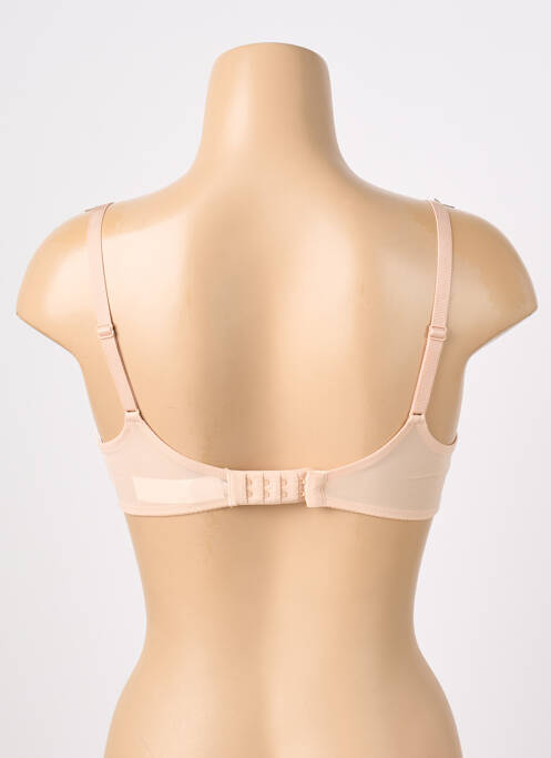 Soutien-gorge tissage dentelle haut soutien-gorge avec mousse de rembourrage amovible beige CHANTELLE femme