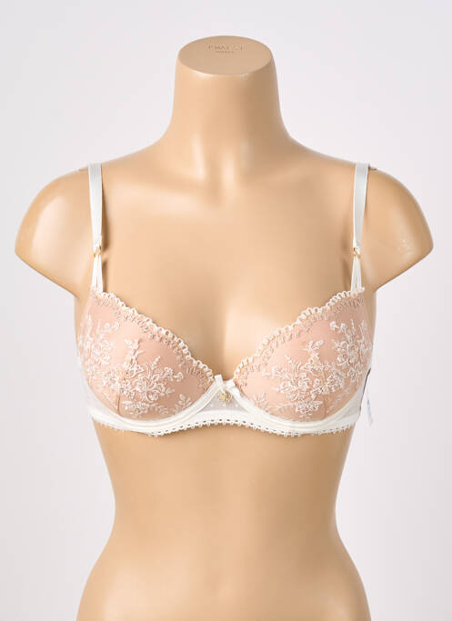 Soutien-gorge effet matière satinée haut soutien-gorge push-up marron AUBADE femme