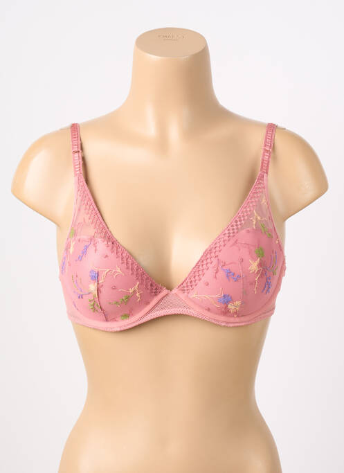Soutien-gorge effet matière satinée haut soutien-gorge moulé rose PASSIONATA femme
