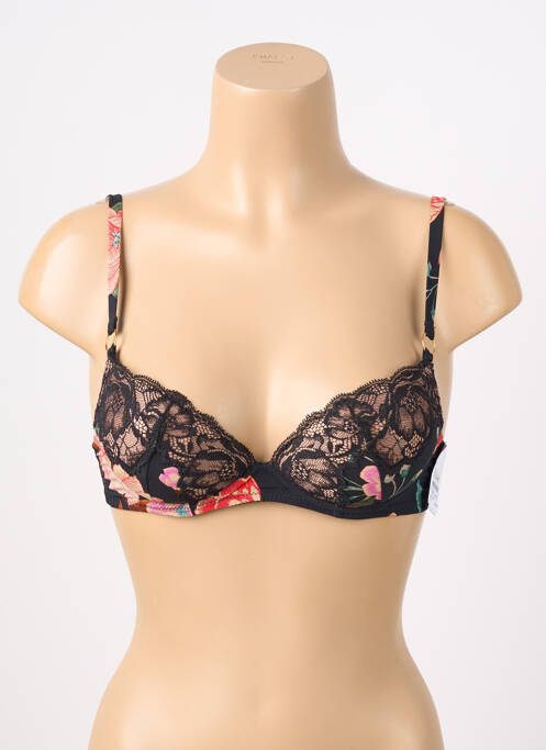 Soutien-gorge effet matière satinée haut soutien-gorge push-up noir AUBADE femme