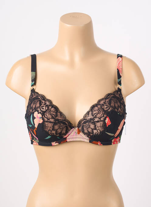 Soutien-gorge effet matière satinée haut soutien-gorge push-up noir AUBADE femme
