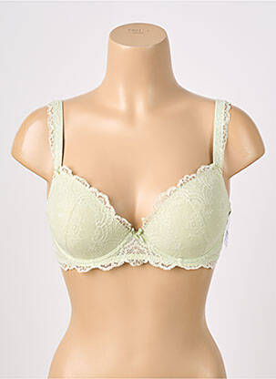 Soutien-gorge effet matière satinée haut soutien-gorge moulé vert AUBADE femme