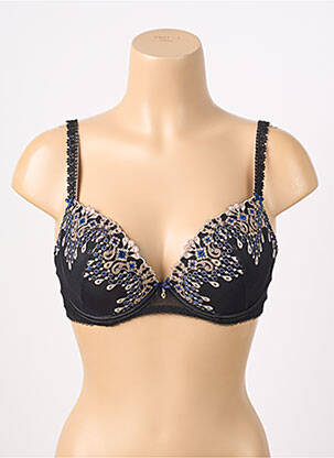 Soutien-gorge effet matière satinée haut soutien-gorge avec mousse de rembourrage amovible noir AUBADE femme