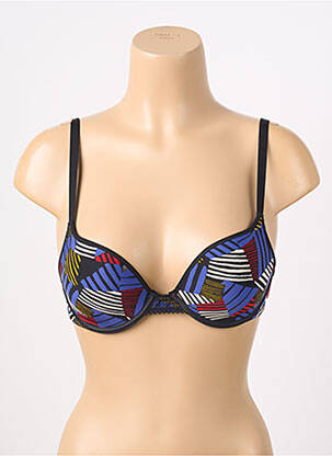 Soutien-gorge effet matière satinée haut soutien-gorge push-up bleu PASSIONATA femme