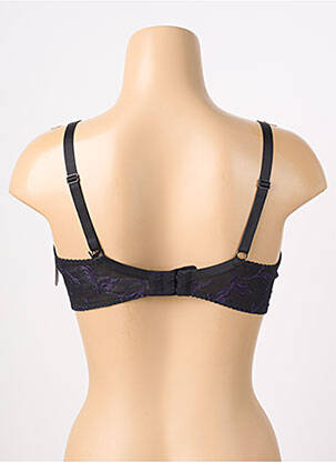 Soutien-gorge effet matière satinée haut soutien-gorge moulé noir AUBADE femme