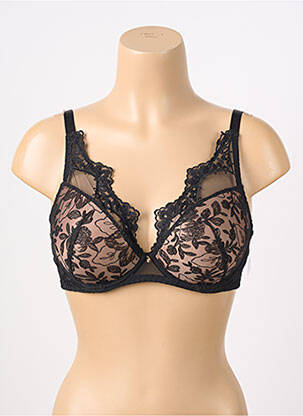 Soutien-gorge effet matière satinée haut soutien-gorge push-up noir AUBADE femme