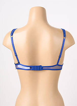 Soutien-gorge effet matière satinée haut soutien-gorge balconnet bleu AUBADE femme