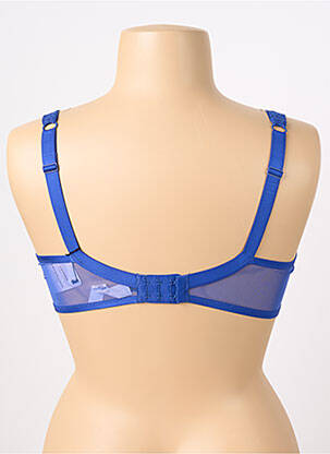 Soutien-gorge effet matière satinée haut soutien-gorge moulé bleu AUBADE femme