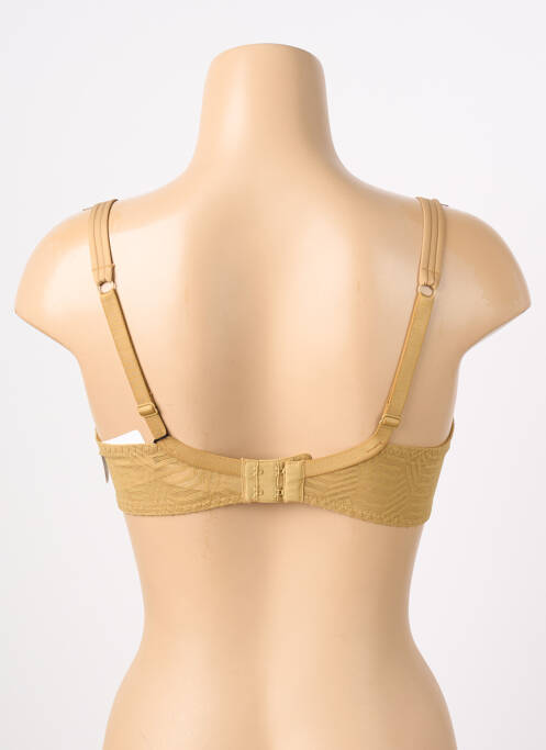 Soutien-gorge effet matière satinée haut soutien-gorge moulé marron AUBADE femme