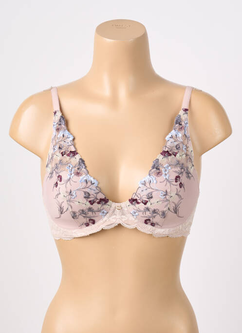 Soutien-gorge effet matière satinée haut soutien-gorge moulé rose TRIUMPH femme