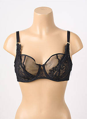 Soutien-gorge effet matière satinée haut soutien-gorge emboitant noir AUBADE femme