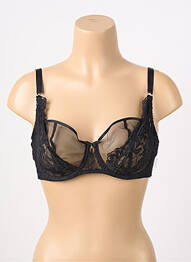 Soutien-gorge effet matière satinée haut soutien-gorge emboitant noir AUBADE femme