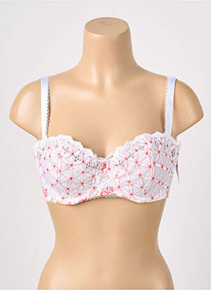 Soutien-gorge broderie haut soutien-gorge emboitant blanc AUBADE femme