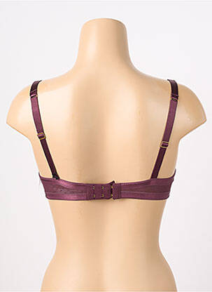 Soutien-gorge effet matière satinée haut soutien-gorge emboitant violet AUBADE femme